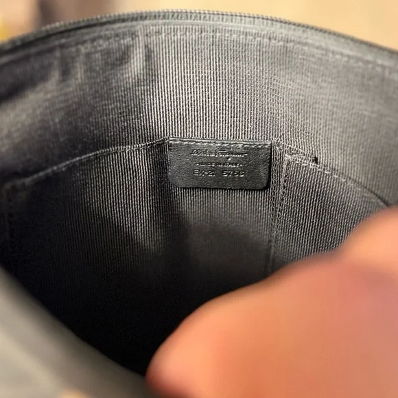 Vintage Salvatore Ferragamo Gancini Monogram Canvas Crossbody Bag - Black - Picture 10 of 14